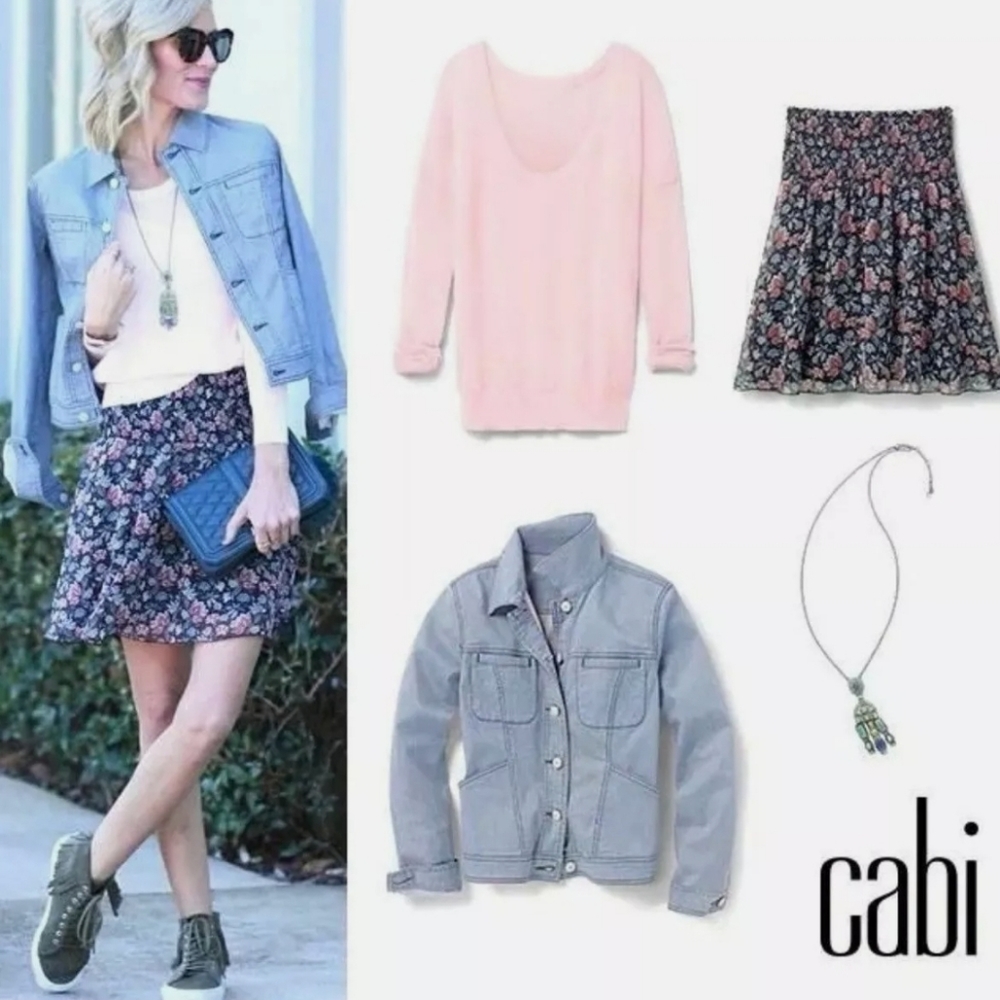Cabi 5184 Flirt Skirt XS Floral NWOT - Picture 5 of 9
